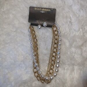 Set of earrings and necklaces. NWOT